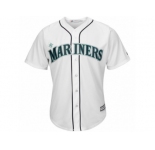 Youth Seattle Mariners Majestic Blank White Home Cool Base Jersey