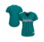 Women's Seattle Mariners Majestic Northwest Blank Green Alternate Cool Base Jersey
