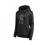 Women's Seattle Mariners Platinum Collection Pullover Hoodie Black