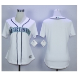 women mlb jerseys seattle mariners blank White Jerseys