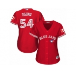 Women's Majestic Toronto Blue Jays #54 Roberto Osuna Authentic Red Canada Day MLB Jersey
