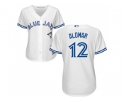 Women's Toronto Blue Jays #12 Roberto Alomar White Home Stitched MLB Jersey