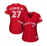 Women's Toronto Blue Jays #27 Vladimir Guerrero Jr. Authentic Scarlet Alternate Baseball Jersey