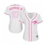 Women's Toronto Blue Jays #27 Vladimir Guerrero Jr. Authentic White Fashion Cool Base Baseball Jersey