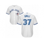 Youth Majestic Toronto Blue Jays #37 Jason Grilli Replica White Home MLB Jersey