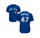 Youth Majestic Toronto Blue Jays #47 Miguel Montero Authentic Blue Alternate MLB Jersey