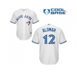 Youth Toronto Blue Jays #12 Roberto Alomar White Cool Base Stitched MLB Jersey