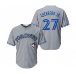 Youth Toronto Blue Jays #27 Vladimir Guerrero Jr. Authentic Grey Road Baseball Jersey