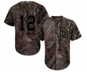 Youth Majestic San Diego Padres #12 Chase Headley Authentic Camo Realtree Collection Flex Base MLB Jersey