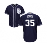 Youth Majestic San Diego Padres #35 Randy Jones Replica Navy Blue Alternate 1 Cool Base MLB Jersey