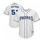 Youth Majestic San Diego Padres #51 Trevor Hoffman Replica White Home Cool Base MLB Jersey