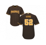 Youth Majestic San Diego Padres #52 Brad Hand Replica Brown Alternate Cool Base MLB Jersey