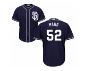 Youth Majestic San Diego Padres #52 Brad Hand Replica Navy Blue Alternate 1 Cool Base MLB Jersey