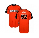 Youth Majestic San Diego Padres #52 Brad Hand Replica Orange National League 2017 MLB All-Star Cool Base MLB Jersey