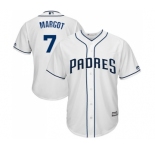 Youth Majestic San Diego Padres #7 Manuel Margot Authentic White Home Cool Base MLB Jersey