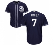 Youth Majestic San Diego Padres #7 Manuel Margot Replica Navy Blue Alternate 1 Cool Base MLB Jersey