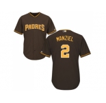 Youth San Diego Padres #2 Johnny Manziel Brown Cool Base Stitched MLB Jersey