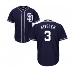 Youth San Diego Padres #3 Ian Kinsler Authentic Navy Blue Alternate 1 Cool Base Baseball Jersey