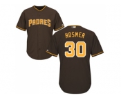 Youth San Diego Padres #30 Eric Hosmer Brown Cool Base Stitched MLB Jersey