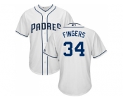 Youth San Diego Padres #34 Rollie Fingers White Cool Base Stitched MLB Jersey