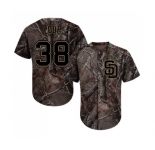 Youth San Diego Padres #38 Aaron Loup Authentic Camo Realtree Collection Flex Base Baseball Jersey