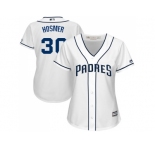Women San Diego Padres #30 Eric Hosmer White Home Stitched MLB Jersey