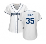 Women's Majestic San Diego Padres #35 Randy Jones Replica White Home Cool Base MLB Jersey
