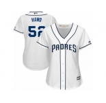 Women's Majestic San Diego Padres #52 Brad Hand Replica White Home Cool Base MLB Jersey