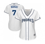 Women's Majestic San Diego Padres #7 Manuel Margot Replica White Home Cool Base MLB Jersey