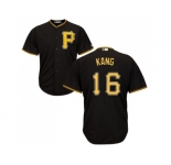 Youth Pittsburgh Pirates #16 Jung-ho Kang Black Cool Base Stitched MLB Jersey