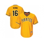Youth Pittsburgh Pirates #16 Jung-ho Kang Gold Cool Base Stitched MLB Jersey