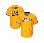 Youth Pittsburgh Pirates #24 Barry Bonds Gold Cool Base Stitched MLB Jersey