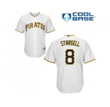 Youth Pittsburgh Pirates #8 Willie Stargell White Cool Base Stitched MLB Jersey
