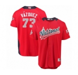 Women's Majestic Pittsburgh Pirates #73 Felipe Vazquez Game Red National League 2018 MLB All-Star MLB Jersey