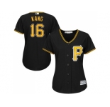 Women's Pittsburgh Pirates #16 Jung-ho Kang Black Alternate Stitched MLB Jersey