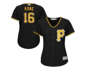Women's Pittsburgh Pirates #16 Jung-ho Kang Black Alternate Stitched MLB Jersey