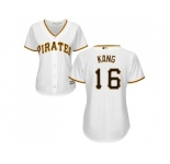 Women's Pittsburgh Pirates #16 Jung-ho Kang White Home Stitched MLB Jersey
