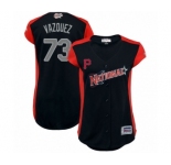 Women's Pittsburgh Pirates #73 Felipe Vazquez Authentic Navy Blue National League 2019 Baseball All-Star Jersey