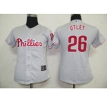 MLB Women Jerseys Philadephia Phillis #26 Utley Gery