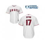 Youth Los Angeles Angels Of Anaheim #17 Shohei Ohtani White Cool Base Stitched MLB Jersey