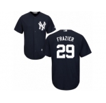 Youth Majestic New York Yankees #29 Todd Frazier Authentic Navy Blue Alternate MLB Jersey