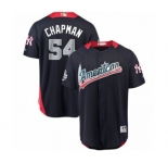 Youth Majestic New York Yankees #54 Aroldis Chapman Game Navy Blue American League 2018 MLB All-Star MLB Jersey