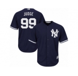 Youth Majestic New York Yankees #99 Aaron Judge Replica Navy Blue Alternate MLB Jersey