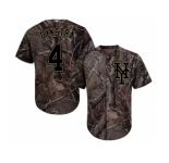 Youth New York Mets #4 Lenny Dykstra Camo Realtree Collection Cool Base Stitched MLB Jersey