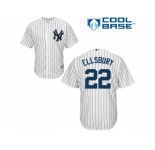 Youth New York Yankees #22 Jacoby Ellsbury White Stitched MLB Jersey