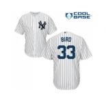 Youth New York Yankees #33 Greg Bird White Cool Base Stitched MLB Jersey