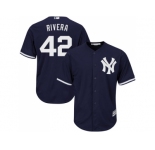 Youth New York Yankees #42 Mariano Rivera Navy blue Cool Base Stitched MLB Jersey
