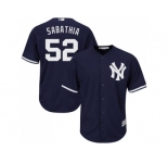Youth New York Yankees #52 C.C. Sabathia Navy blue Cool Base Stitched MLB Jersey