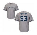 Youth New York Yankees #53 Zach Britton Authentic Grey Road Baseball Jersey