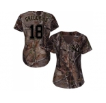 Women New York Yankees #18 Didi Gregorius Camo Realtree Collection Cool Base Stitched MLB Jersey